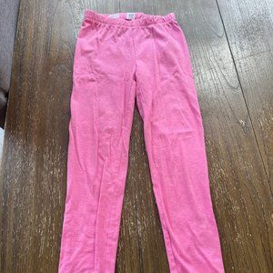 Girls Gap Kids pink glitter sparkle leggings pants size Small